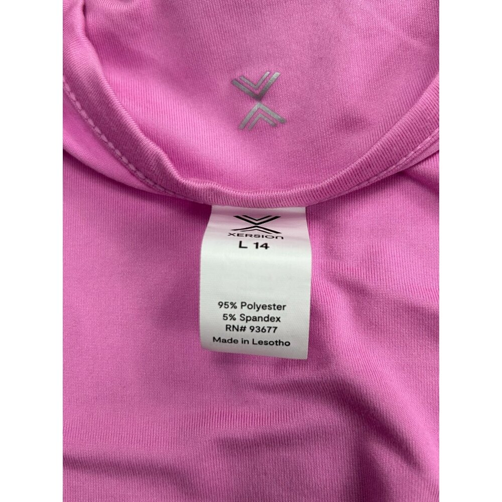 Girls Pink Xersion Short Sleeve Tee With Volleyball Heart Graphic L 14 Polyester - Picture 3 of 8